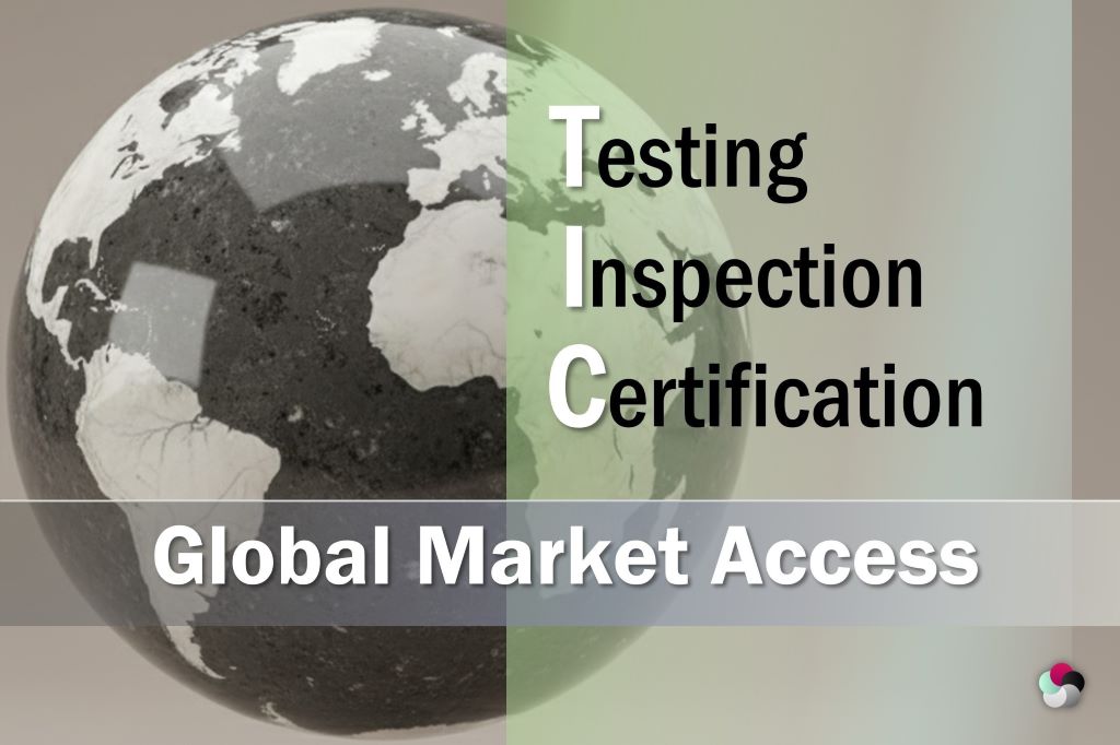 Marble globe in black Pinta and white Alconera marble from VALEXMAR, symbolizing global market access through TIC compliance